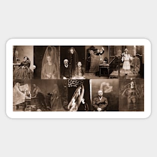 Vintage Paranormal Spirit Photography Ghosts Sticker